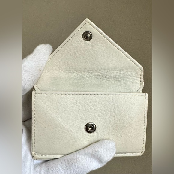 Balenciaga White Cream Envelope Card Holder Wallet - Picture 3 of 16
